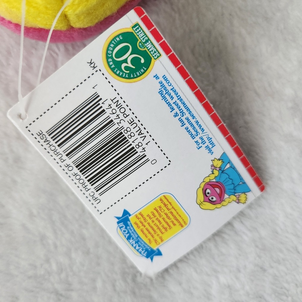 1997 SESAME STREET BEANS BETTY LOU PLUSH TOY BEAN BAG w/ TAGS NEW TYCO 8" - Picture 6 of 8